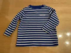 mont-bell モンベル キッズ 長袖Tシャツ ボーダー ブルー