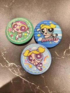 パワーパフガールズ　刺繍缶バッジ　3点セット