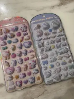 コットンパフィー　シール　ボンボンドロップシール　キティ　シナモン　サンリオ