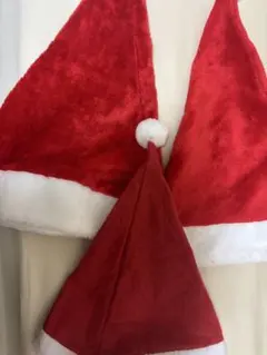 サンタ帽子 赤 フリース 3個セット