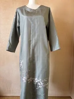 ♡着物リメイク♡正絹ワンピースෆ ̖́-‬