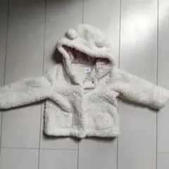 baby GAP クマ耳ボアジャケット ホワイト