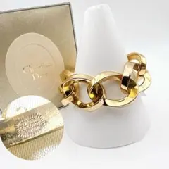 2997-1 極美品✨ Dior ブレスレット CD ロゴ ゴールド 希少 刻印