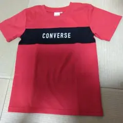 ぺ*ち様 CONVERSE Tシャツ レッド ブラック 140
