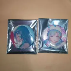 プロセカ　日野森雫　モモジャン　グリッター缶バッジ　45B　46B