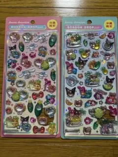 最安値　沖縄限定サンリオボンボンドロップシール 2種セット