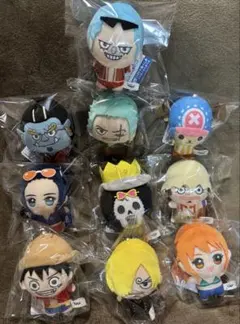 ワンピース ベースショップ ゆびぬい 麦わらの一味 ぬいぐるみ
