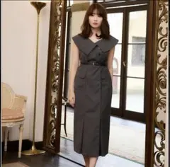 ワンピース HerlipTo Saint Charles Big Collar Dress Herlipto Saint Charles Big Collar Dress - メルカリ