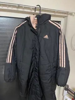 adidas フリース内側 ベンチコート　150