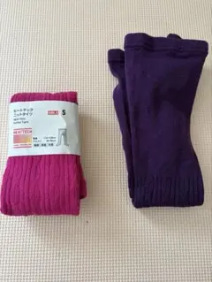 HEATTECH 女の子用ニットタイツ S ユニクロ　2足セット新品未使用