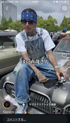 古着 ビンテージ 森下直哉 ラウンドハウス デニム レディース オーバーオールのサムネイル