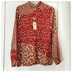 【新品タグ付き】昭和レトロ 古着 チャイナ服風シャツ 日本製 ヴィンテージ