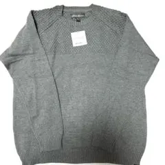 新品　エディーバウワー　メンズセーター綿100％　Lサイズ　グレイ　タグ付き