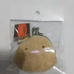 すみっコぐらし　とんかつ　がま口財布　マスコット