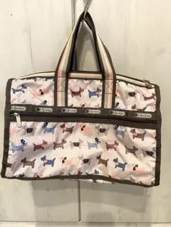 LeSportsac レスポートサック シュナウザー 犬 ボストンバッグ 旅行用 