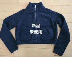 ZARA ダークグレー ジップアップセーター XS