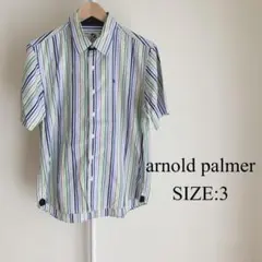 【美品】 arnold palmer メンズ ストライプ Yシャツ おしゃれのサムネイル