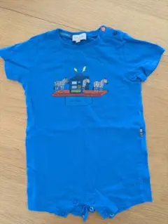 Paul Smith ポールスミス ベビーロンパース半袖 青 18M