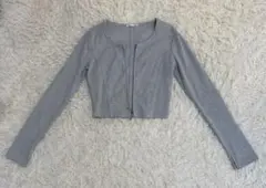 レディース 長袖カーディガン/グレー（GU）