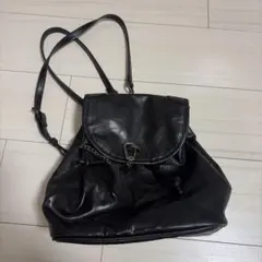 ZARA ブラック リュックサック チェーンストラップ
