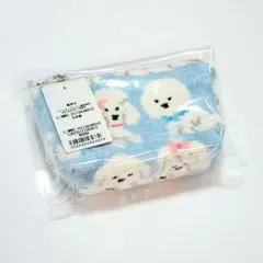 【限定】FEILER ラブラリーバイフェイラー 舟型ポーチS モフモフワンチャン