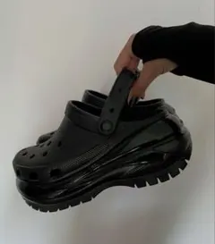 crocs クロックス　メガクラッシュ　クロッグ　ブラック　28cm