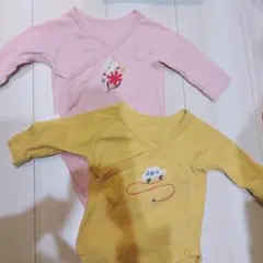 ベビー肌着セット 60cm ピンク・イエロー