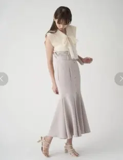 スナイデル snidel フロントボタンマーメイドスカート MOC 0サイズ