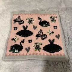 フェイラー　ブラックスワン バレエ ハンドタオル ハンカチ