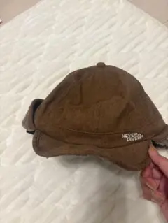 ブラウンフライトキャップ 耳当て付き