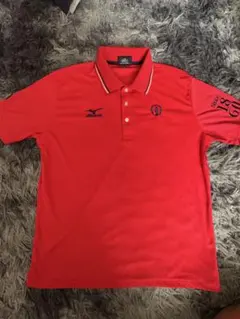 Mizuno ミズノ　赤いポロシャツ、The Open サイズM