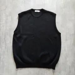 英国製 旧タグ BALLANTYNE カシミヤ ニットベスト 48 XL 黒 - メルカリ