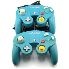 ゲームキューブ コントローラー エメラルド 2台セット 動作確認済み