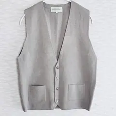 SAWADA ウールニットベスト M グレージュ