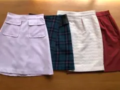 可愛い　プロポーション　ひざ丈スカート４点　ミニスカート　まとめて　台形