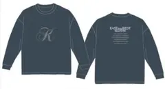 Kロゴ ダークグレー ロングスリーブTシャツ XL