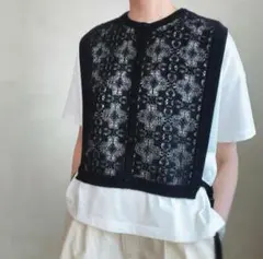最終価格☆【極美品】Porter des boutonsポルテデブトンレースジレ