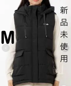 28日(日)まで最終値下げ【新品】フィラ ビッグポケット付 中わたベスト 黒 M