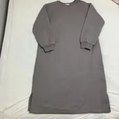 CINEMA CLUB トレーナーワンピース　チャコール　LL 最終価格