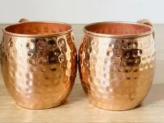 銅製 ハンマートーン ボトル マグカップ セット 銅製 マグカップ 2個セット ハンマートーン仕上げ 500ml - メルカリ