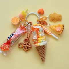 じゃらじゃらキーホルダー マーブルチョコアイス クッキー 251