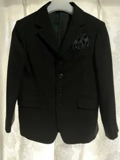 【120】キッズ　フォーマル　ブレザー　黒　男児　七五三入学式