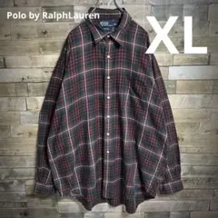 VINTAGE 90'S ポロバイラルフローレン MARLOWE 長袖チェック
