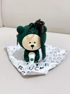 ★ Green ★スターバックス クマミニポーチ ベアリスタストラップ 一個