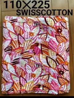 SWISSCOTTON 花柄生地 110×225 マルチカラー　日本製