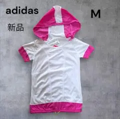未使用タグ付き adidas フード付き トレーニングトップス M