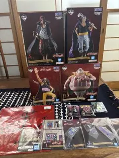 ワンピース一番くじ　赤髪海賊団上位賞フィギュアコンプ4体セット