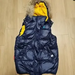 ルコックゴルフ　フード付きダウンベストL