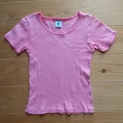 プチバトー petit bateauピンク半袖tシャツ4ans102100105