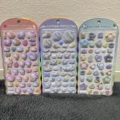 コットンパフィーシール キティー シナモロール はぴだんぶい　サンリオ